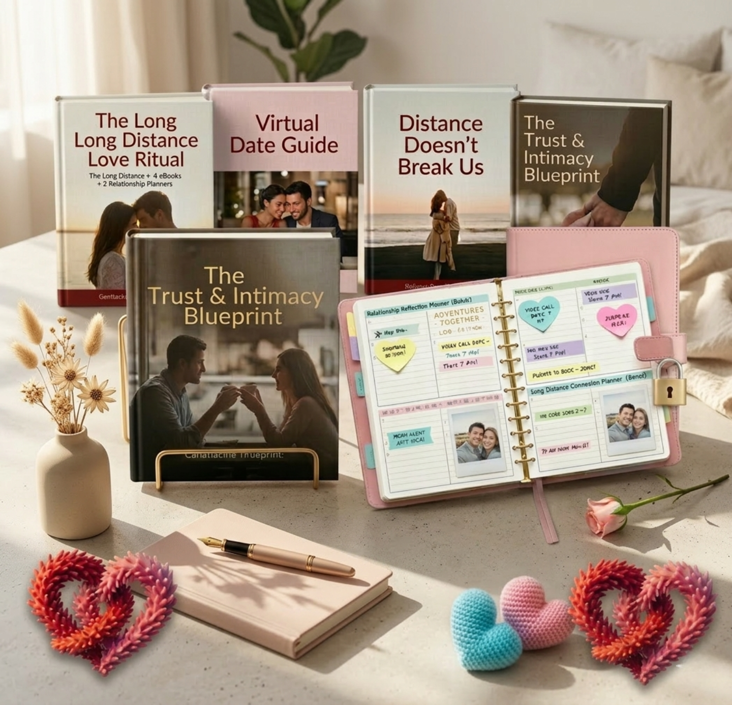 The Long Distance Love Pack – 4 Ebooks + 2 Relationship Planners.
