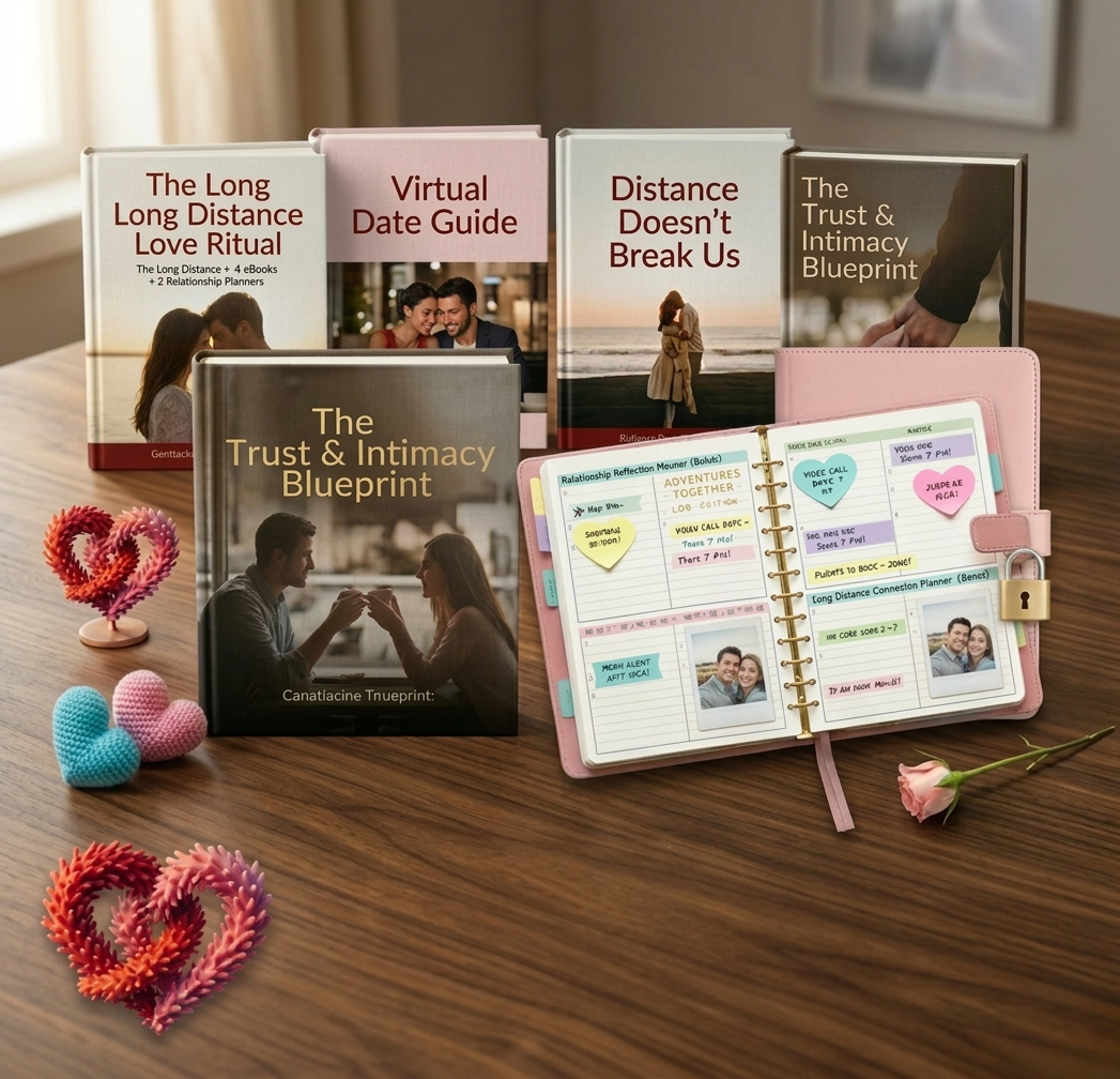 The Long Distance Love Pack – 4 Ebooks + 2 Relationship Planners.